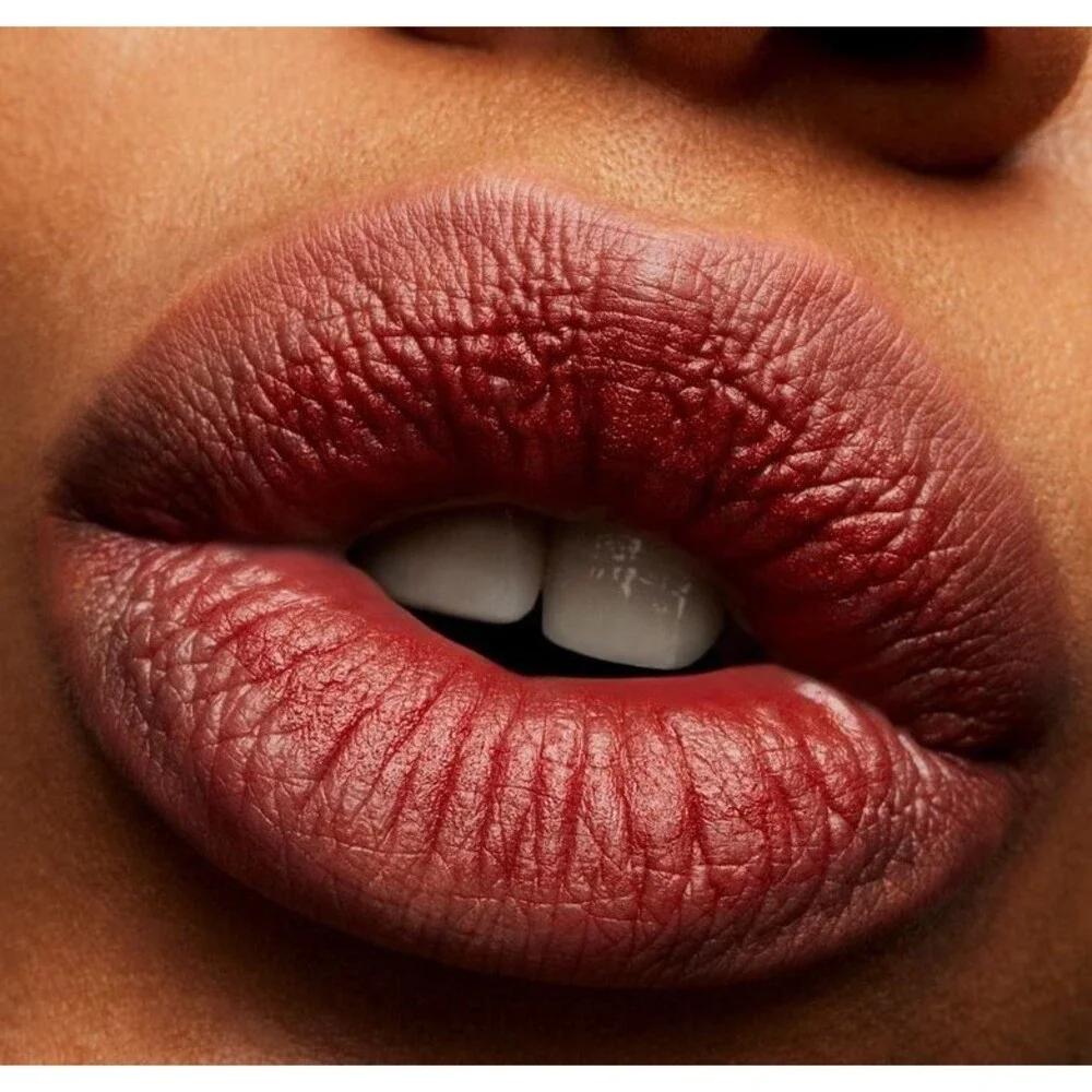 MAC DEVOTED TO CHILI #916 Lipstick ~ Warm Brick Red ~Powder Kiss Matte~ ` NIB